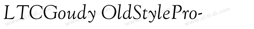 LTCGoudy OldStylePro字体转换